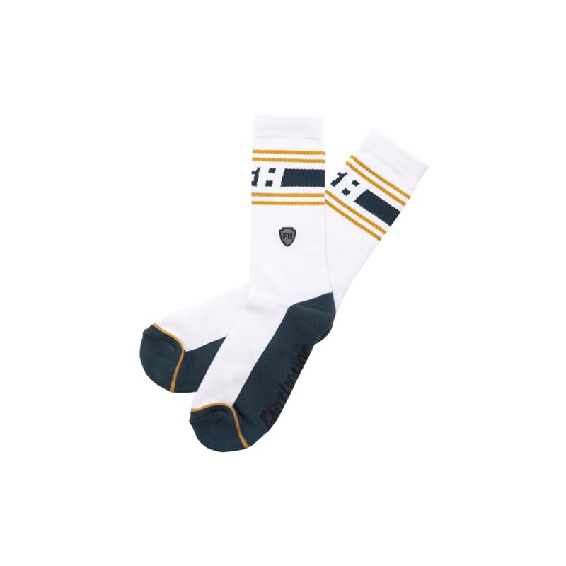 FASTHOUSE Dozer Crew Sock (White, Large/X-Large)