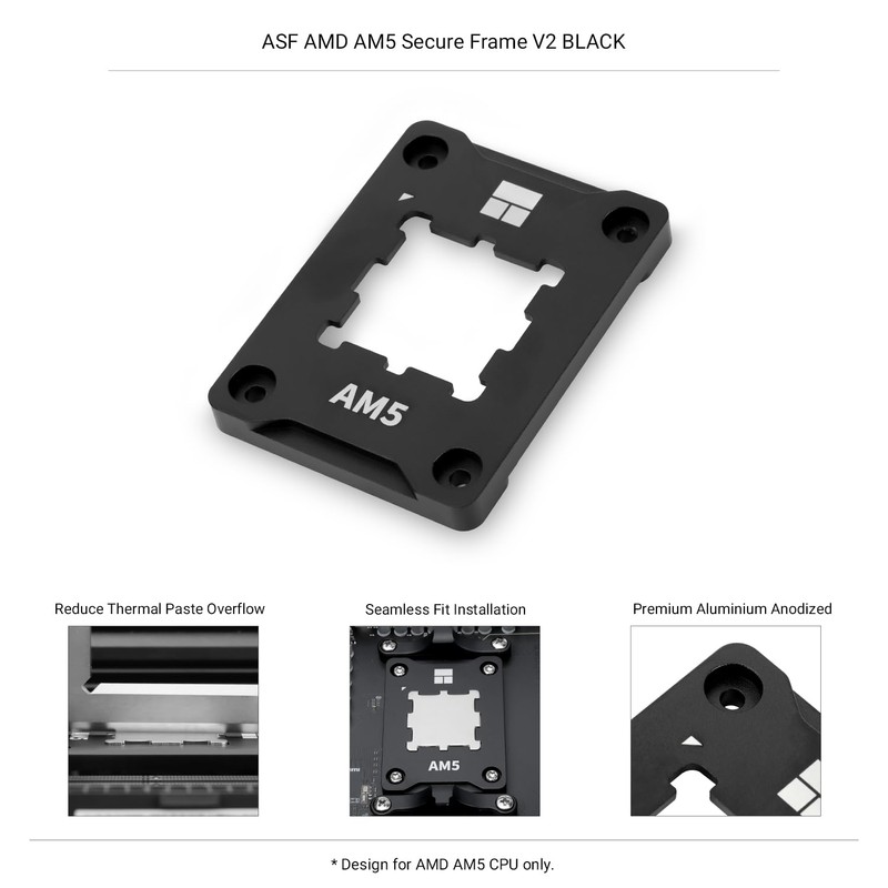 Thermalright ASF Black V2 AM5 CPU Holder, AM5 Safety Fixed