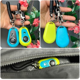 HoAoOo Pet Clicker for Dogs/Cats/Horses/Birds or Other Animals - Clickers for Training (Blue + Green)