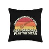 Sitarist Grandfather Real Grandpas play Sitar Throw Pillow