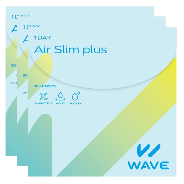WAVEワンデー エアスリム plus 30枚入り 3箱セット 【BC】8.7 【PWR】-1.75