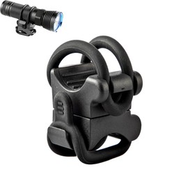 Samcos Headlight Bracket, Light Holder, For Bicycle, Bike Light Holder, Circular Flashlight, Light Mount, Fixed Bracket, Compatible with 0.4 - 1.4 inches (1 - 3.5 cm) Light, For Round Flashlights