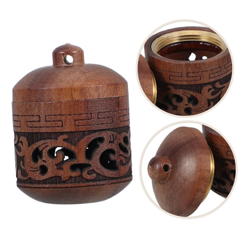 Baluue 2pcs DIY Wood Lantern Sachet for Aromatherapy Decorative Incense