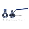 JIVTO Stainless Steel Ball Valve 3/4" BSP Female to Female