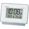 Seiko Clock SQ767W Seiko Alarm Clock, Radio Control, Digital, 2-Channel