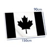Black Canada Flag,3x5 FT Dark Canadian Flag,36x60 Inch Large Digitial