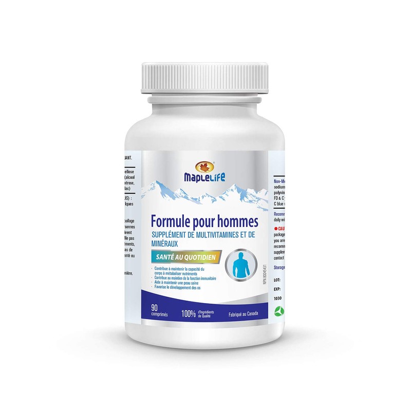 MapleLife Nutrition – Men’s Formula – Multivitamin & Minerals for
