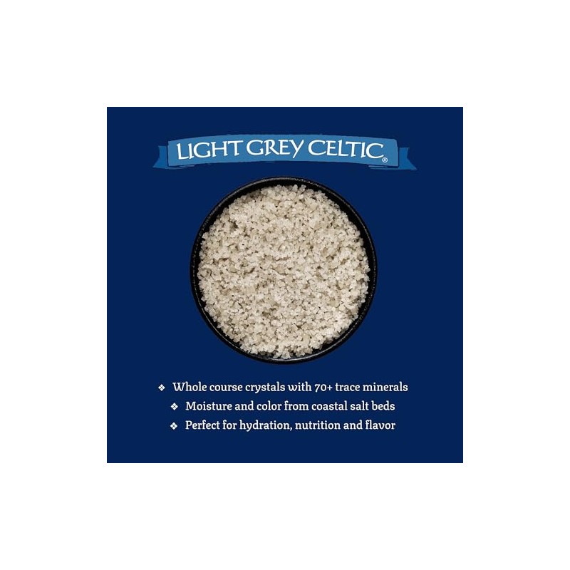 CELTIC SEA SALT Molinillo celta de sal marina gris claro
