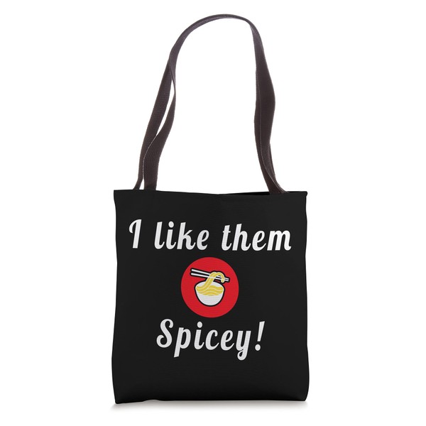 I Like Them Spicey Ramen Lunch Retro Tote Bag