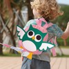 HUGVIDAS Cute Kid-Toddler Backpack with Detachable Safety Harness Green Owl