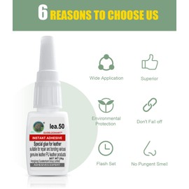 20g Special Glue for Leather, Leather Repair Glue, Used for bonding Between Leather and Leather, Leather and substrates of Different Materials, Suitable for All Kinds of Leather/PU Leather