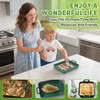 KVZKVZ Green Ceramic Microwave-Safe Bacon Baking Tray, 8.3 x 7