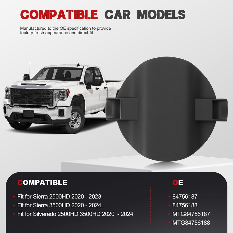 Platform Hitch 5th Wheel Mount Covers Fit for Silverado 2500HD