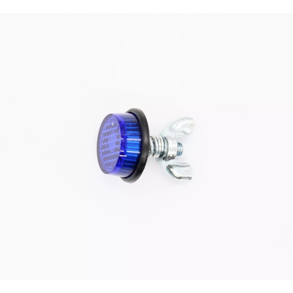 Unknown Mini License Plate Reflector (Blue) Part Number - Ch40B