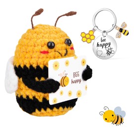 Pack of 2 Pocket Hug Bee Lucky Charm Gifts, Lucky Charm Gift for Girlfriend, Emotional & Funny Positive Energy Potato Pocket Hug Gifts, Personal Gift Idea for Women