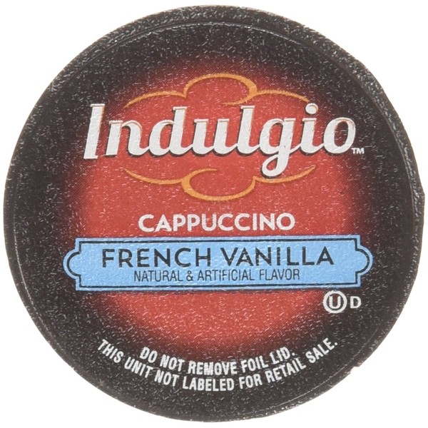 Indulgio Cappuccino, French Vanilla, 12-Count Single Serve Cup for Keurig K-Cup Brewers (Pack of 3, Total 36 K-Cups)