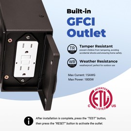 OPAXIS Porch Lights Outdoor with GFCI Outlet, Oil Rubbed Bronze Motion Sensor Exterior Lighting Fixtures Wall Mount for House, 100% Aluminum Farmhouse Outdoor Wall Sconce Lantern for Garage, Patio