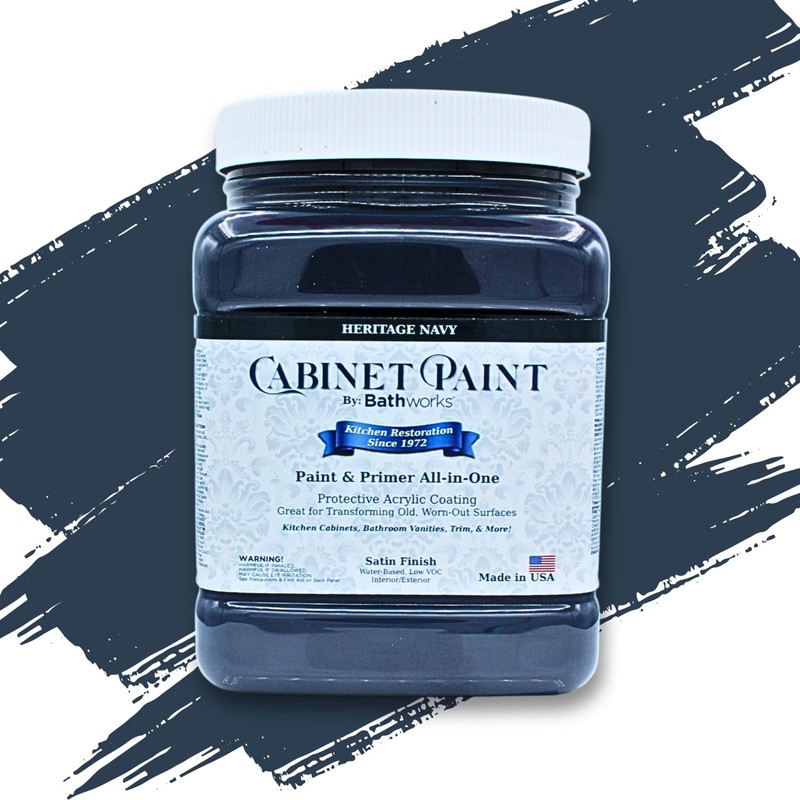 Bathworks Cabinet & Furniture Paint - Satin Finish, Easy Application,