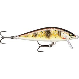 Rapala - Countdown Elite Fishing Lure - Balsa Construction - Soft Water Lure - Swimming Depth 3ft - Size 5.5cm / 5g - Made in Estonia - Gilded Mediterranean Trout
