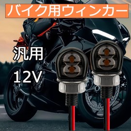 RXCARGO Motorcycle Turn Signal Universal LED Amber 12V High Brightness Mini Nano Small Waterproof Motorcycle Use Vehicle Inspection Compliant for Yamaha Suzuki Harley Honda Kawasaki 2-Piece Set (Clear