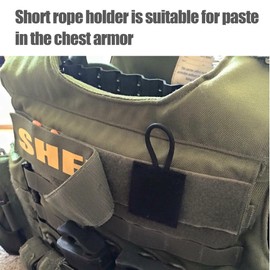 Ezcora Ham Radio Mic Loop Holder Keeps Two Way Radio Mic in Place for Police Law Enforcement Police Radio Microphone Holder for Vest Accessories