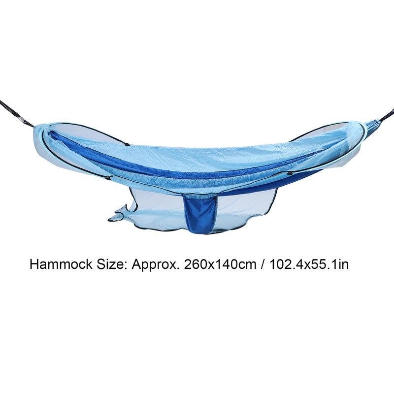 Camping Hammock with Net Lightweight Portable Tree Hammock with Storage