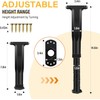 6 PCS Adjustable Height Bed Frame Support Legs - 7.8-14.6inch
