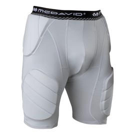 McDavid Rival Integrated 5-Pad Girdle, Durable & Breathable Padded Support with Hard-Shell Thigh Guards, Great for Football & Lacrosse (Adult)