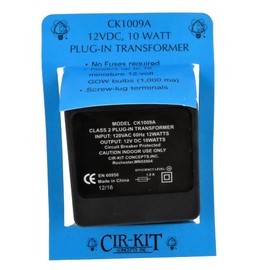 Cir-Kit Concepts Dollhouse Miniature 10W Transformer, 12v