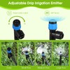 30 Pcs Water Irrigation Drippers, MSDADA Adjustable 360 Degree Fan
