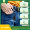 ANHBKAR A-Z Black Stainless Steel Letter Keychain - Alphabet Initial