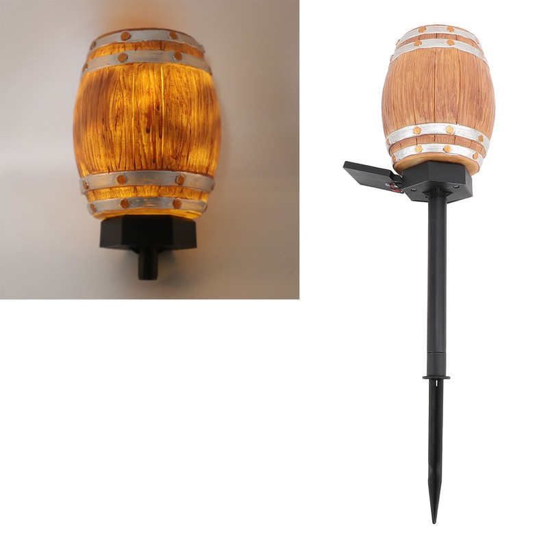 Solar Pathway Light Resin PP LED Light Sensing Waterproof Wine