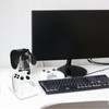 Transparent Acrylic Game Controller Stand Holder, Double-Layered Gaming Controller Holder