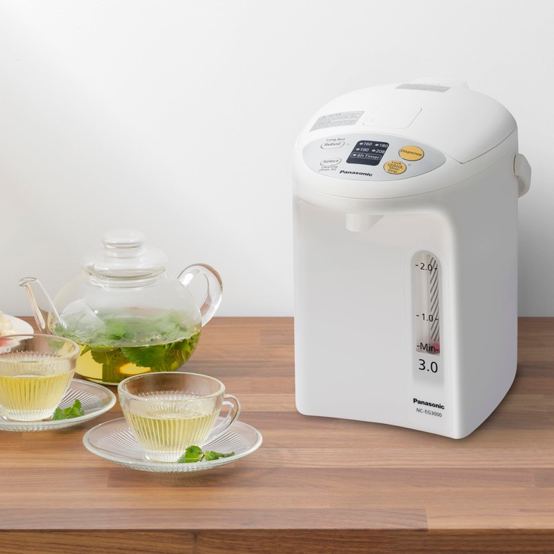 Panasonic 3.2qt Water Boiler Electric Hot Water Dispenser Countertop w/Slow-Drip