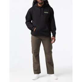 Dickies Men's Relaxed Straight Fit Lightweight Duck Carpenter Jean, Black Olive, 30W x 32L