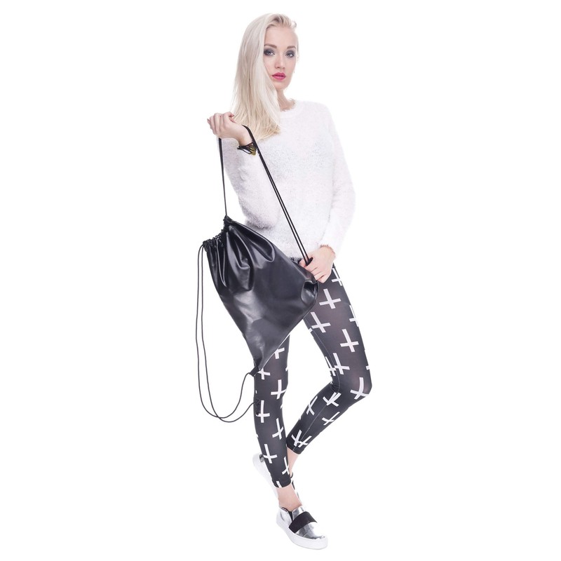 whatUneed Drawstring Bags for Men Women Leather Backpack Backpack Backpack