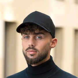 Stetson Classic Cotton Trucker Cap Small - Plain Cap - Adjustable Size - Men's - Baseball Cap with Mesh Insert Dark Blue One Size, darkblue