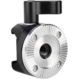 NICEYRIG NATO Rail Clamp to Rosette Mount Adapter for EVF Mount Quick Lock and Release Rosette Handle