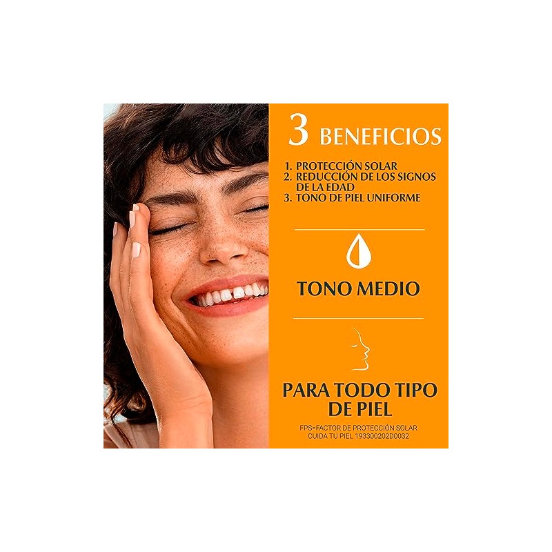 Eucerin Protector Solar Facial Fps 50+ Cc Cream Tono Medio,