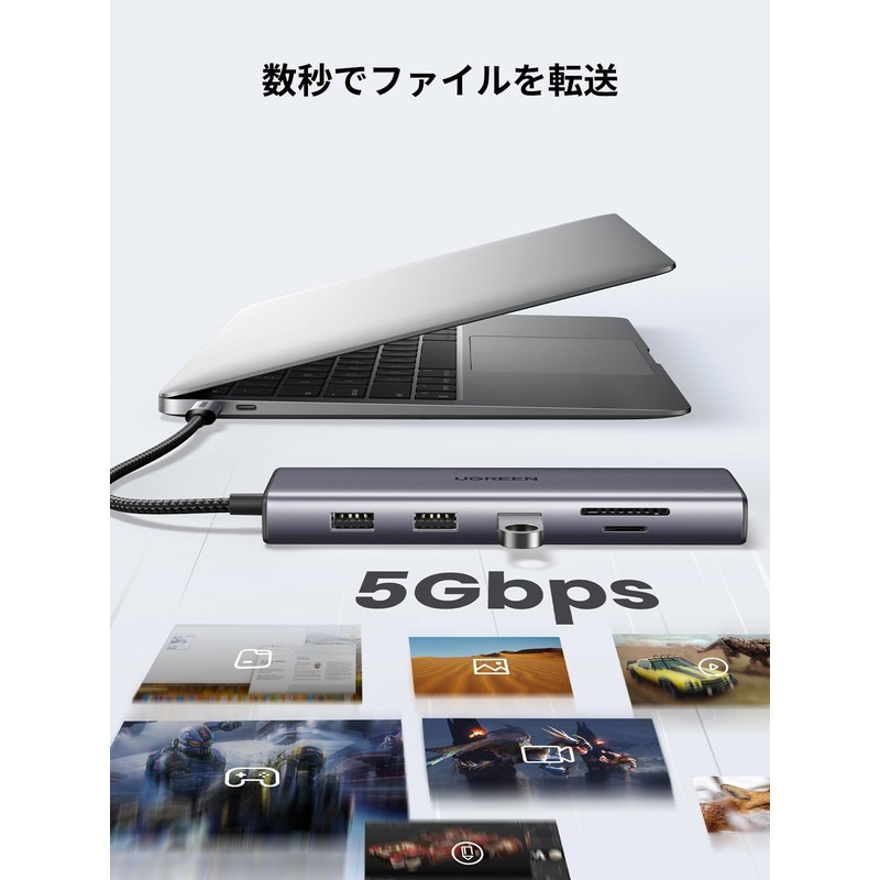 UGREEN 10-in-1 USB C Hub 4K HDMI & VGA Output