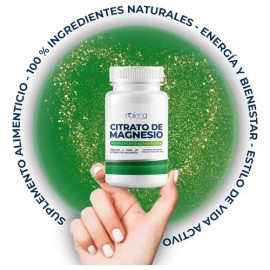 Citrato De Magnesio 500mg Naima 60caps Puro Alta Absorción                                                                                            