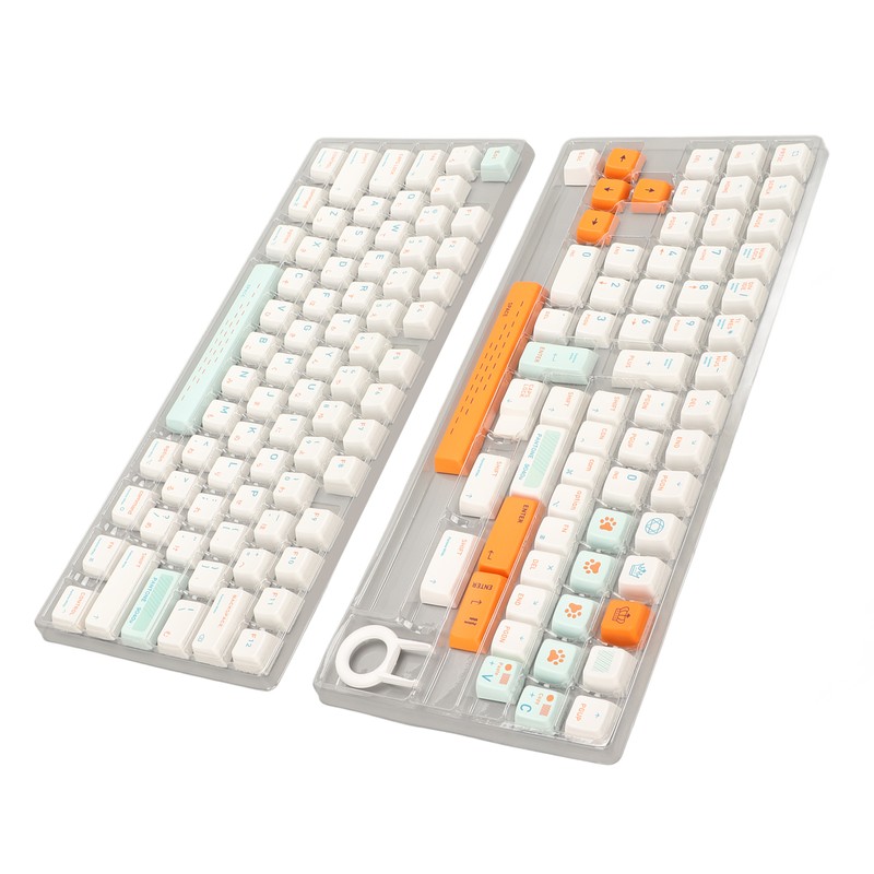 138 Keys Mechanical Keyboard Keycaps Heat Lifting Process Ergonomic PBT