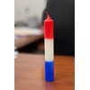 Vrinda® 9" Triple Action Reversible Candle Red/White/Blue