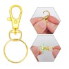 HXSEMAYIG 100 Pieces Key Chain Hooks with Key Rings Swivel