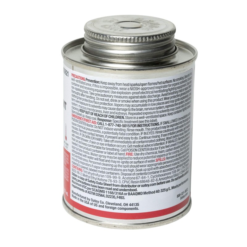 Oatey, 8-Ounce, Milky-Clear 30821 Cement