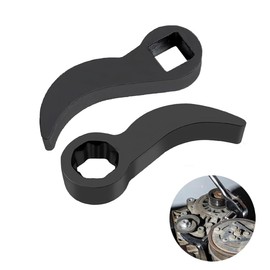 JXYT 2 Pcs Pry Bar Wrench Adaptor Head, Crowbar Adapter Head Tool, Half Shaft Removal Car Repairing Tools, for Tight Spaces Fits1/2 Ratchet