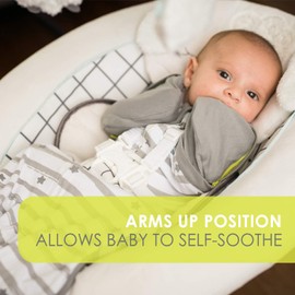 bblüv - Sleëp - Transition Zipper Swaddle Sack with Removable Sleeves -Arms Up Swaddle for Newborns and Infants X-Large