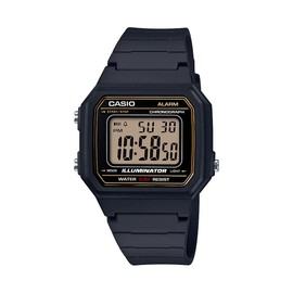 Casio Men's 'Classic' Quartz Resin Casual Watch, Color:Black (Model: W-217H-9AVCF)
