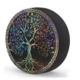 Tree of Life Spare Tire Cover Dust-Proof Spare Wheel Covers