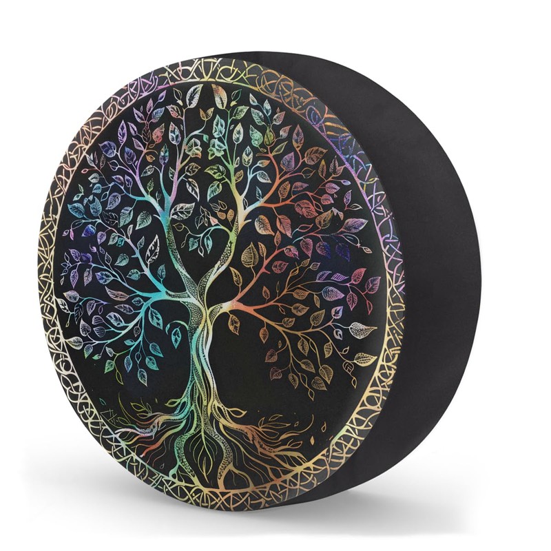 Tree of Life Spare Tire Cover Dust-Proof Spare Wheel Covers